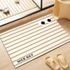 Simple bathroom floor mat painted dopamine toilet bathroom door floor mat diatom mud water absorption quick drying foot mat