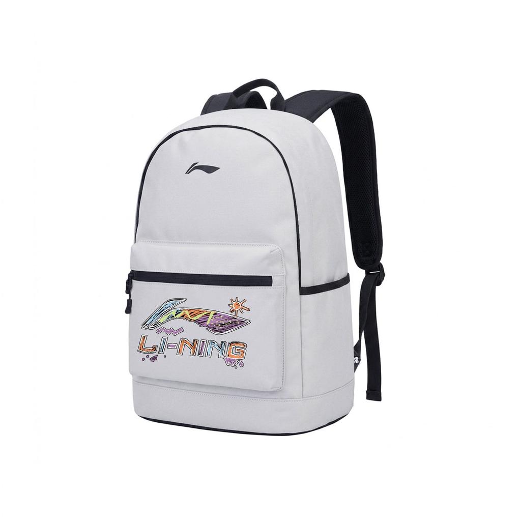 Li Ning Polyester Backpack Kids' Antarctic Gray YBSU167-21