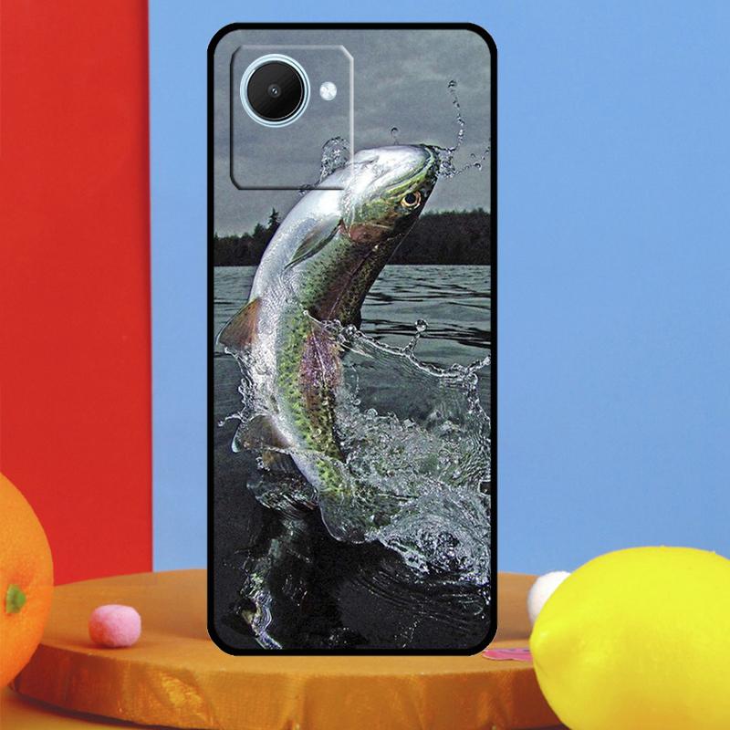 Vintage Trout Fishing For Realme 14 Pro Plus 10 11 12 13 15 Pro C67 C65 C63 C61 C55 C53 C51 C71 C75 GT7 Pro Case