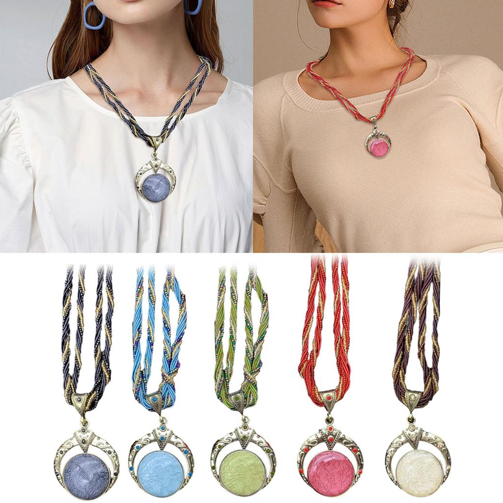 Handmade Bohemian Styles Bead Necklace Offering a Unique Blend of Art and Nature for Fashion Enthusiasts Casual Wear