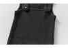2025 Autumn/Winter Unisex Baby Wool Knit Dark Grey Overalls Jumpsuit