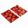 Glass Decorative Serving Boards for Snacks Strawberries 2X40X52 Cm