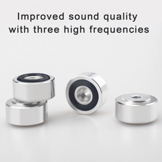 4Pcs Speaker Spikes Stand Feet Pad Aluminum Alloy HiFi Speaker Shock Absorber Resonance Reducer Isolation Stand Anti-slip Vibration Dampener Speaker