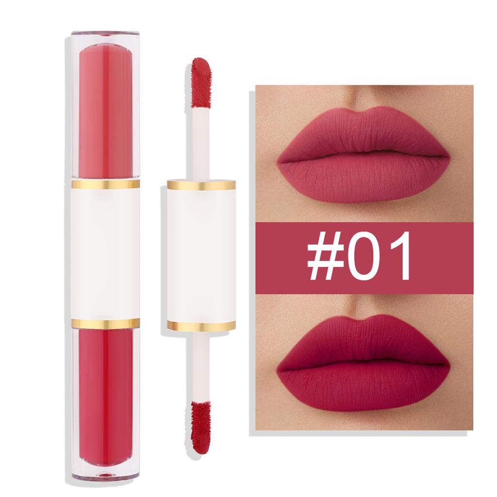 Long-Wearing Water-Resistant Matte Lip Gloss – Dual-Ended, Full-Coverage Transfer-Resistant Formula for Everyday Wear