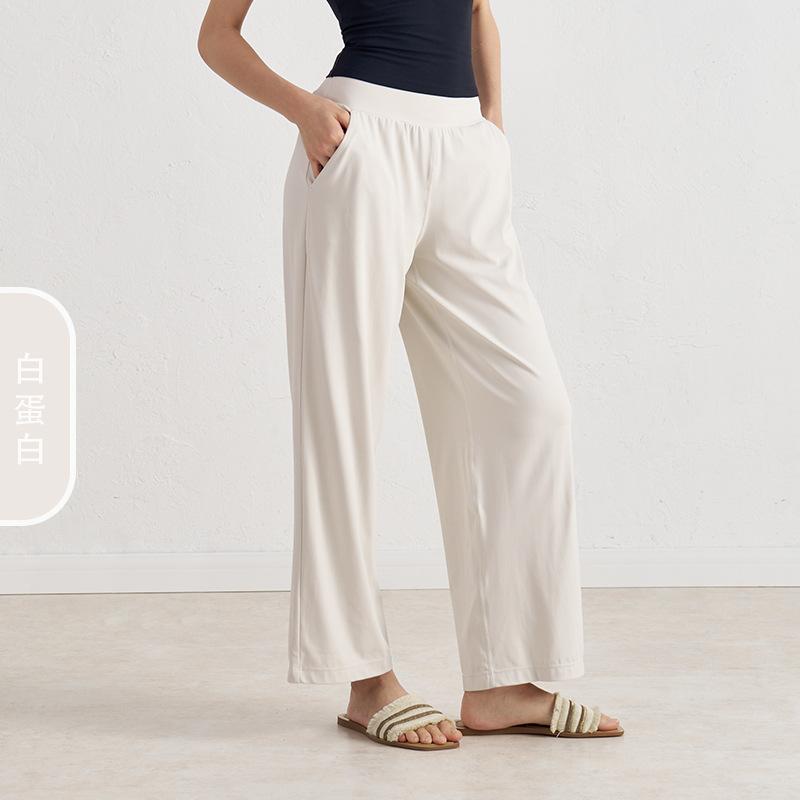 Fairy Drape Straight-leg Pants Women's Versatile Casual Pants Yoga Sports Wide-leg Pants Breathable High-waisted Loose Yoga Pants