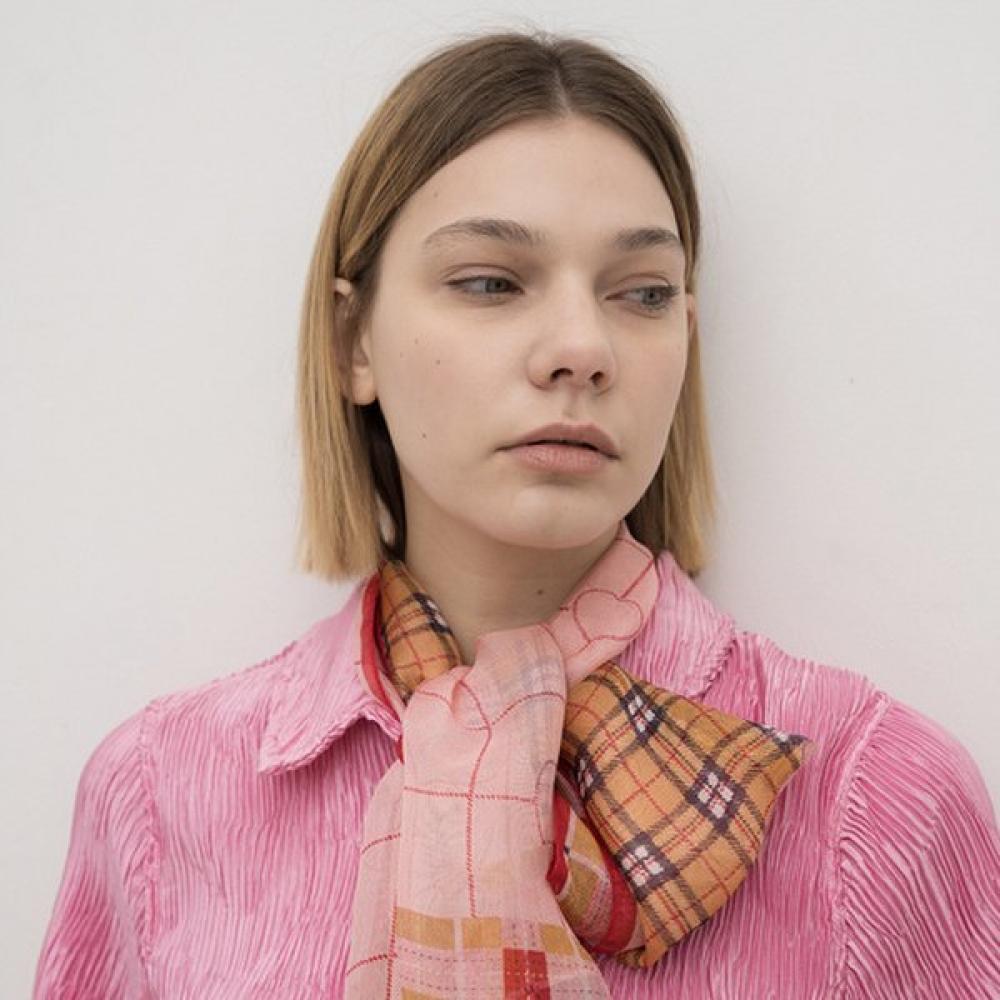 Bb De Soli De Dalia Silk Scarf  2color 