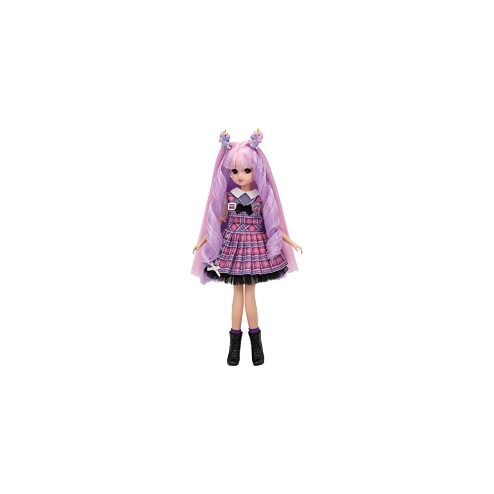 Takara Tomy Licca-chan Doll Rainbow Curl Outfit Toy for Pretend Play Ages 3 and Up