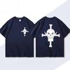 2026 ONE PIECE Animation Derivatives White Beard Edward·Newgate Printed Short Sleeve T-shirt Unisex's Women's Fashion Cotton Top