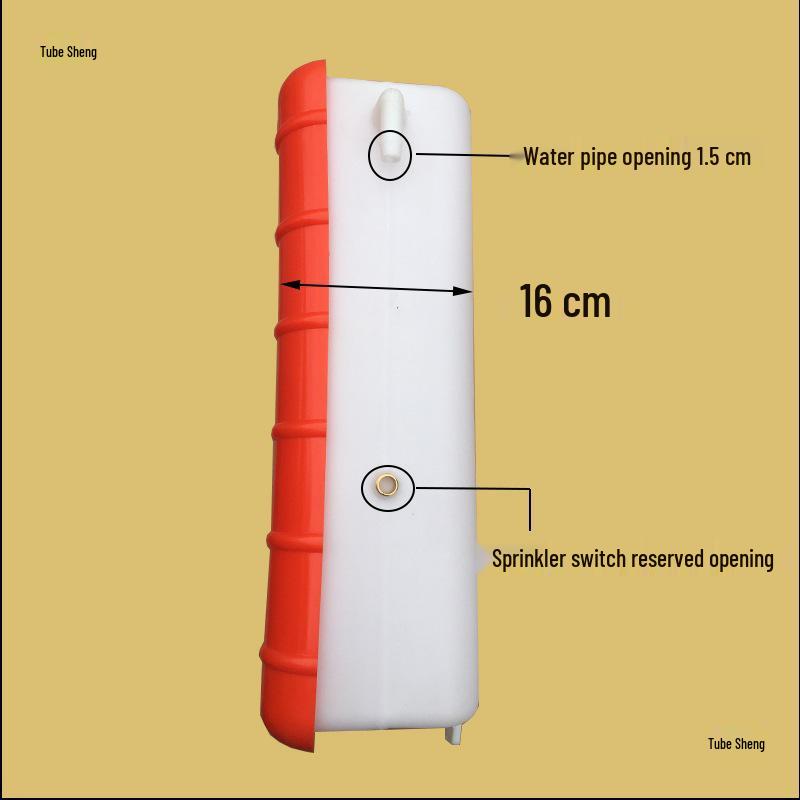 Water-Cooled Auxiliary Water Tank for Tricycle Motorcycles with Brake Sprayer Showering Attachment with 4m Hose