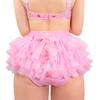 LittleForBig Weicher Ballerina Tutu Rock Mesh Größe XL Damen Unterwäsche, [Organza Rock], Slips/Briefs, Rosa,