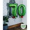 40 Inch Dark Green Number 5 Balloon Large Size Giant Jumbo Digit Mylar Foil Helium Dark Green Balloons for Birthday Party Celebration Decorations