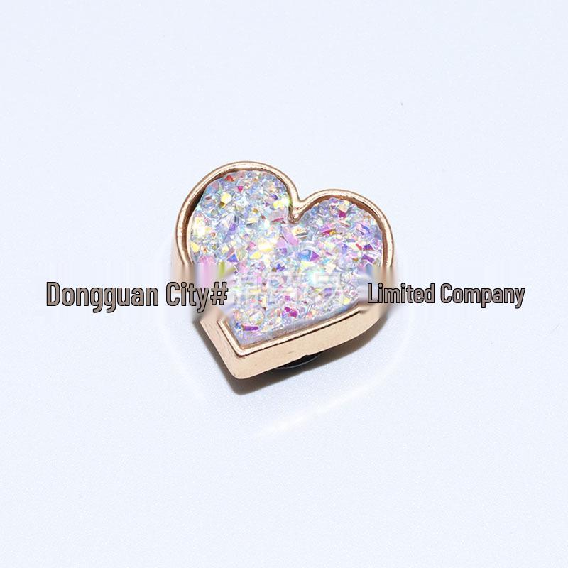 Boucles de chaussures et breloques en métal avec strass et perles pour Crocs