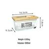 Glass Butter Dish with Lid