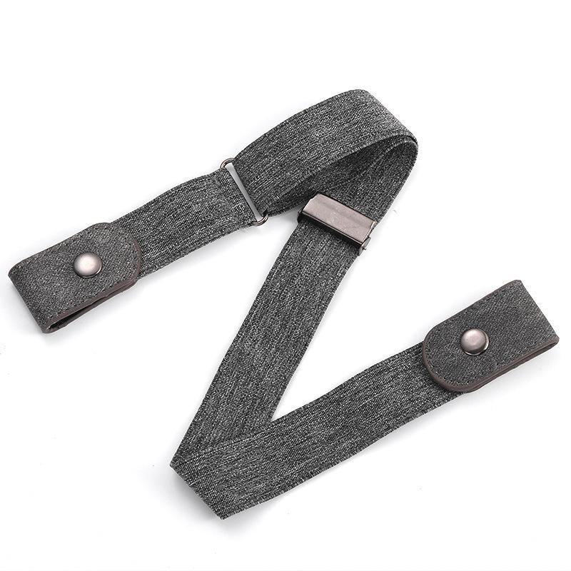 1PC Buckle-free Elastic Invisible Belt Casual Elastic Non Perforated Waistband