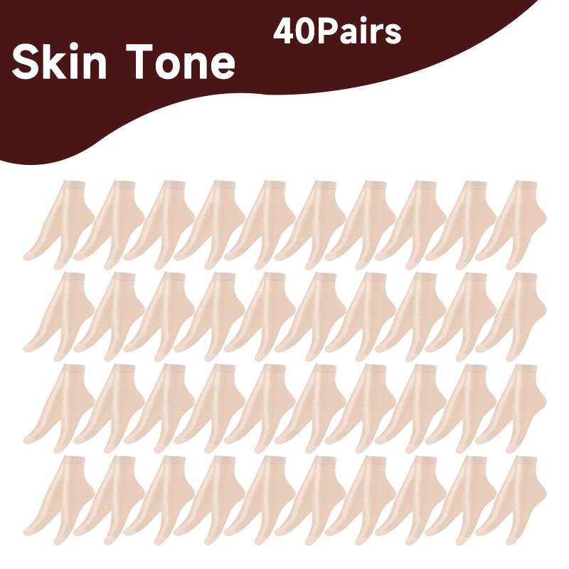 20-100Pcs Summer Socks Skin Color Transparent Ultrathin Women Crystal Silk Socks Nylon Ladies Female Summer Short Ankle Meias