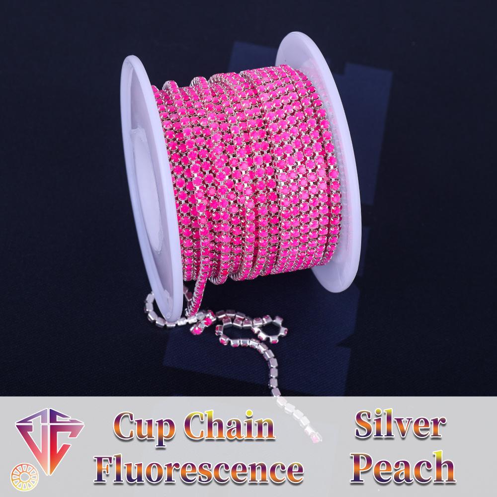 Catena ad Artiglio Fluorescente da Boutique Weichen, Catena Mocha Criptata, Trapano Luminoso, Catena di Diamanti Flash, Accessori di Abbigliamento Fai da Te
