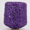 Hand-Knitted Bright Cotton Yarn with Sequins, 3MM+6MM, Combed and Fancy