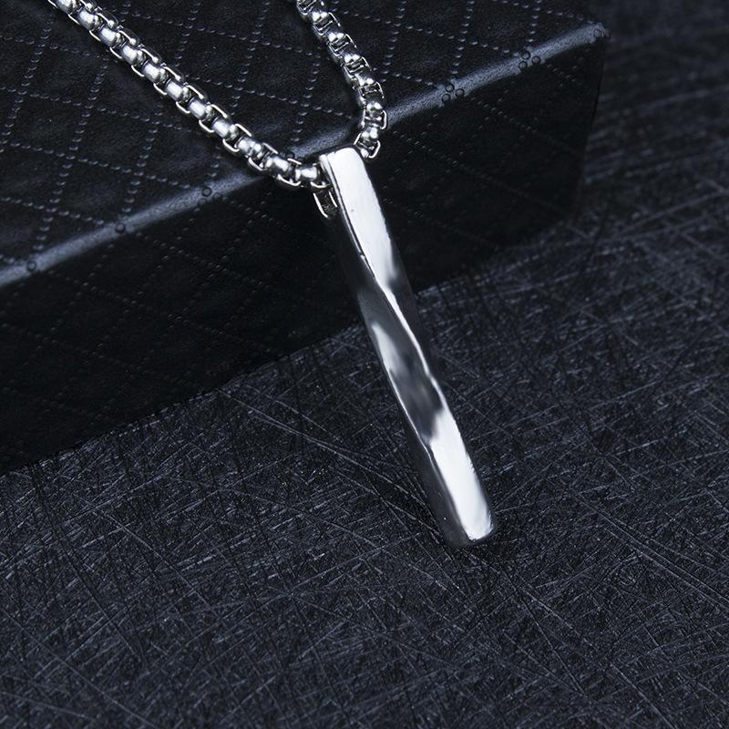 Pendant Simple Fashion Men'S And Women'S Pendant Geometric High-End Jewelry Trendy Titanium Steel Necklace Hip-Hop