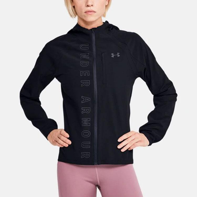 Under Armour Qualifier Outrun The Storm Training Running Jacket Women Jackets Black 1350202-001