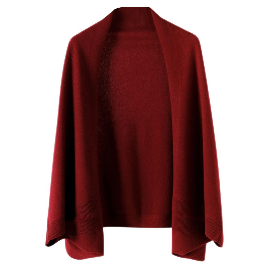 Ladies' Fashionable Cashmere Shawl Paired With Warm, Fashionable And Stylish High-end Knitted Cape -use Scarf
