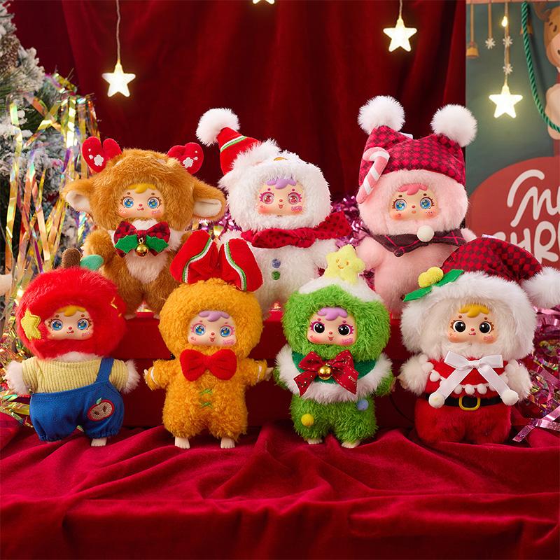 Samuel Christmas Lullaby Series Blind Box Trendy Toy Cute Plush Doll Keychain Bag Charm Christmas Gift For Girls & Women