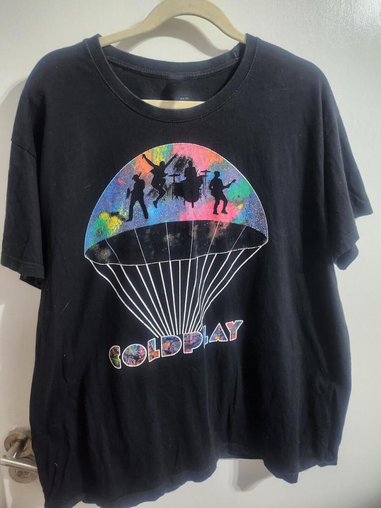 Coldplay Parachutes Tour Band Tee Gift For Fan Cotton T-Shirt S To 5XL GS201 Unisex T-Shirt XXXL