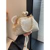 Women's Bag Pearl Chain Super Hot Niche Style Satchel Embroider