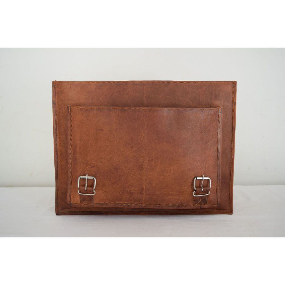 16 v kožené brašně Messenger Bag Aktovka na notebook Kancelářské školní tašky přes rameno