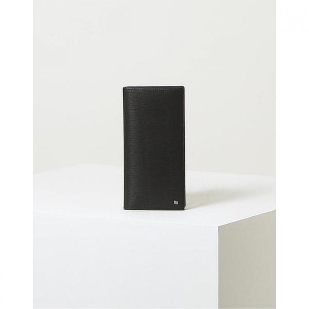 Daks Black Leather Dd Logo Modern Classic Long Wallet Dbwa3e831bk