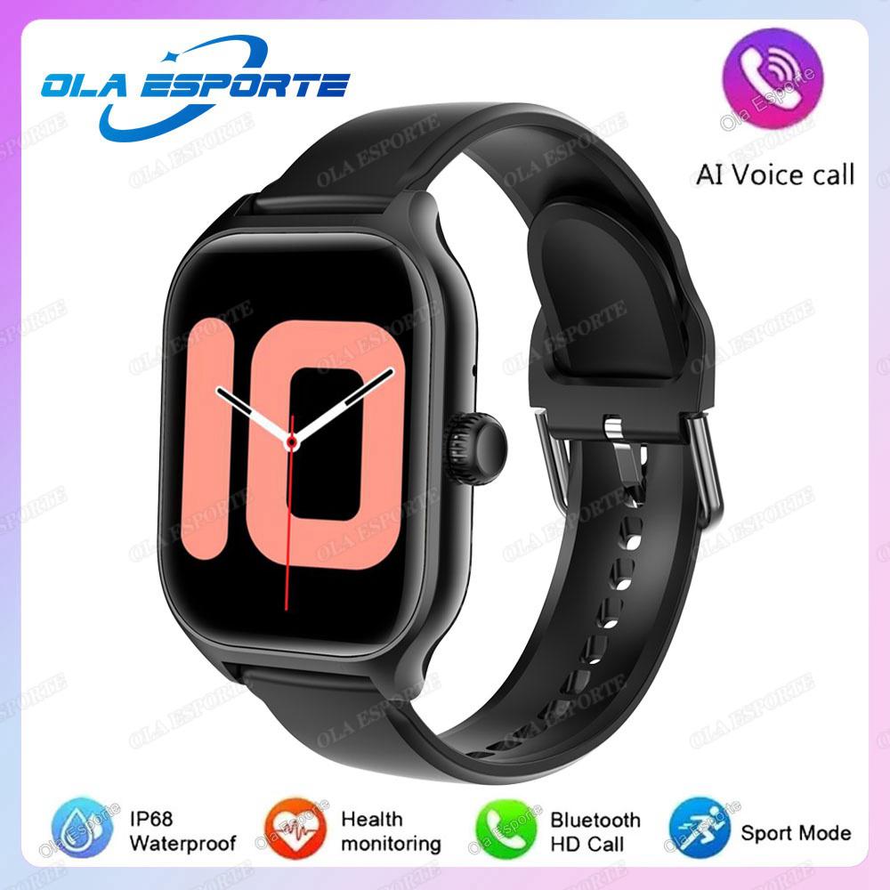 New Smart Watch 2.01" HD Display Bluetooth Call Message Preview Sports Modes DIY Dial Weather Forecast Smartwatch Men Women