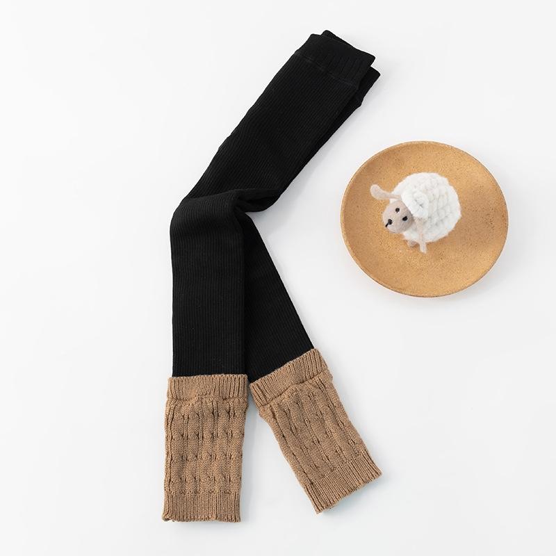 

Baby Leggings Girl s Pant Autumn Winter Cashmere Baby Patchwork Stitching Leggings Fashion Fine Warm Cashmere Casual Pants XL