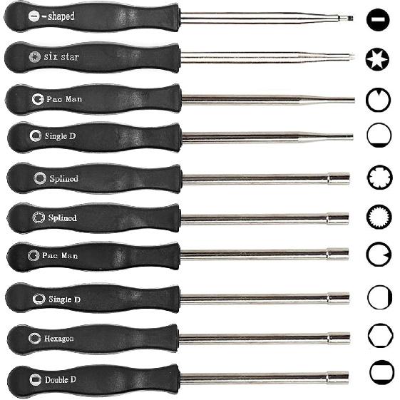 Pack Of 10 Carburetor Adjustment Tool Screwdriver Kit For Most 2-Cycle Small Engine Trimmers, Chaaws, And Leaf Blowers