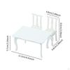 1:12 Dollhouse Table and Chair Set Hobby Crafts Role Play Games Life Scene Props Wooden Pretend