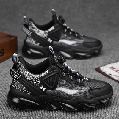 2025 New Trend Versatile Rotating Button Men's Shoes Winter Youth Sports Leisure Thick-soled Heightening Dad Shoes