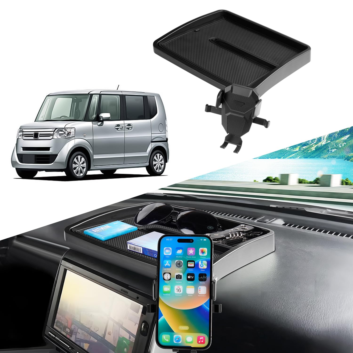 

Auto Spec Подходит для Honda N-BOX JF1 JF2, Лоток на приборную панель, Автомобильный ящик для хранения, NBOX 2011 Honda N-BOX JF1 JF2