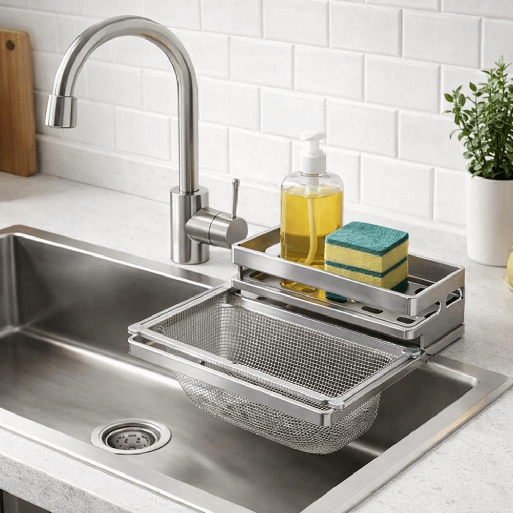 Waterproof Kitchen Sink Drain Rack Moisture-proof Sink Sponge Rack Soap Sponge Holder  for Kitchen