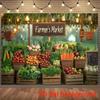 Fresh Green Produce Baby Shower Harvest Birthday Photography Background Cloth