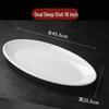 Moluona Melamine Oval Serving Tray