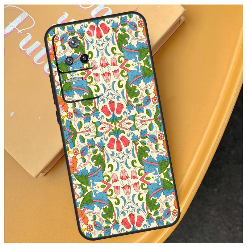 William Morris Lodden Funda For Xiaomi 17 Pro Max 15 14 Ultra 13T 14T 15T POCO X7 Pro X5 X6 F5 F6 F7 F8 Ultra Case