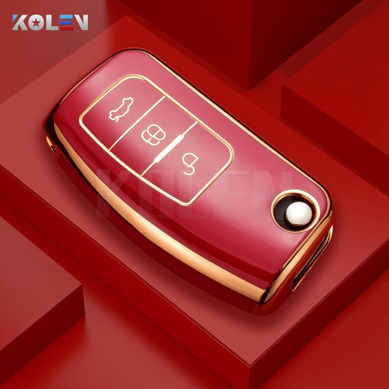 Fashion TPU Car Flip Key Case Cover Shell Fob for Ford Focus 2 MK2 Fiesta Mondeo Galaxy Ecosport Kuga Escape Falcon B-Max C-Max