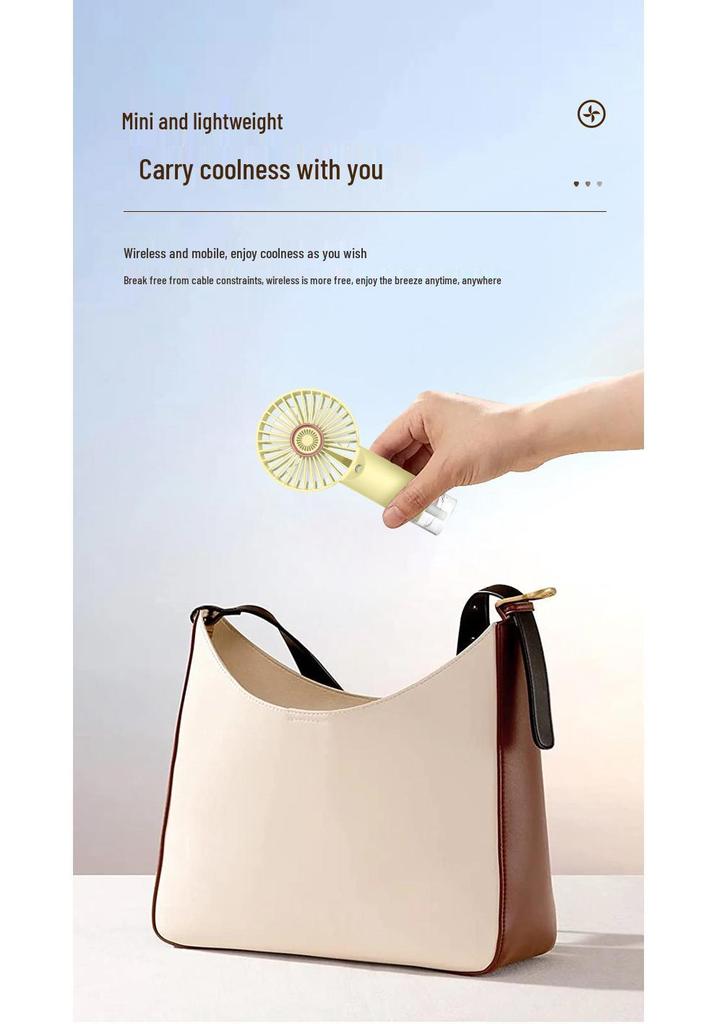 Portable USB Rechargeable Handheld & Desktop Cooling Fan