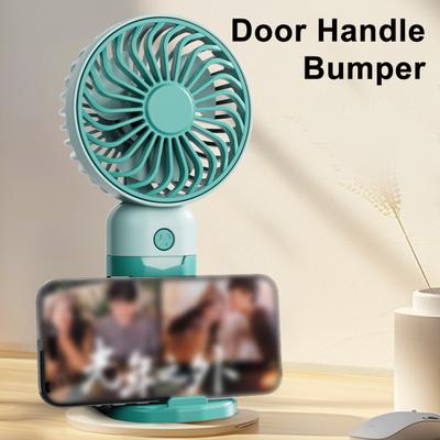 3-Speed Handheld Fan with Phone Holder Quiet USB Rechargeable Mini Personal Desk Fan Portable Travel Outdoor Summer Cooling Fan