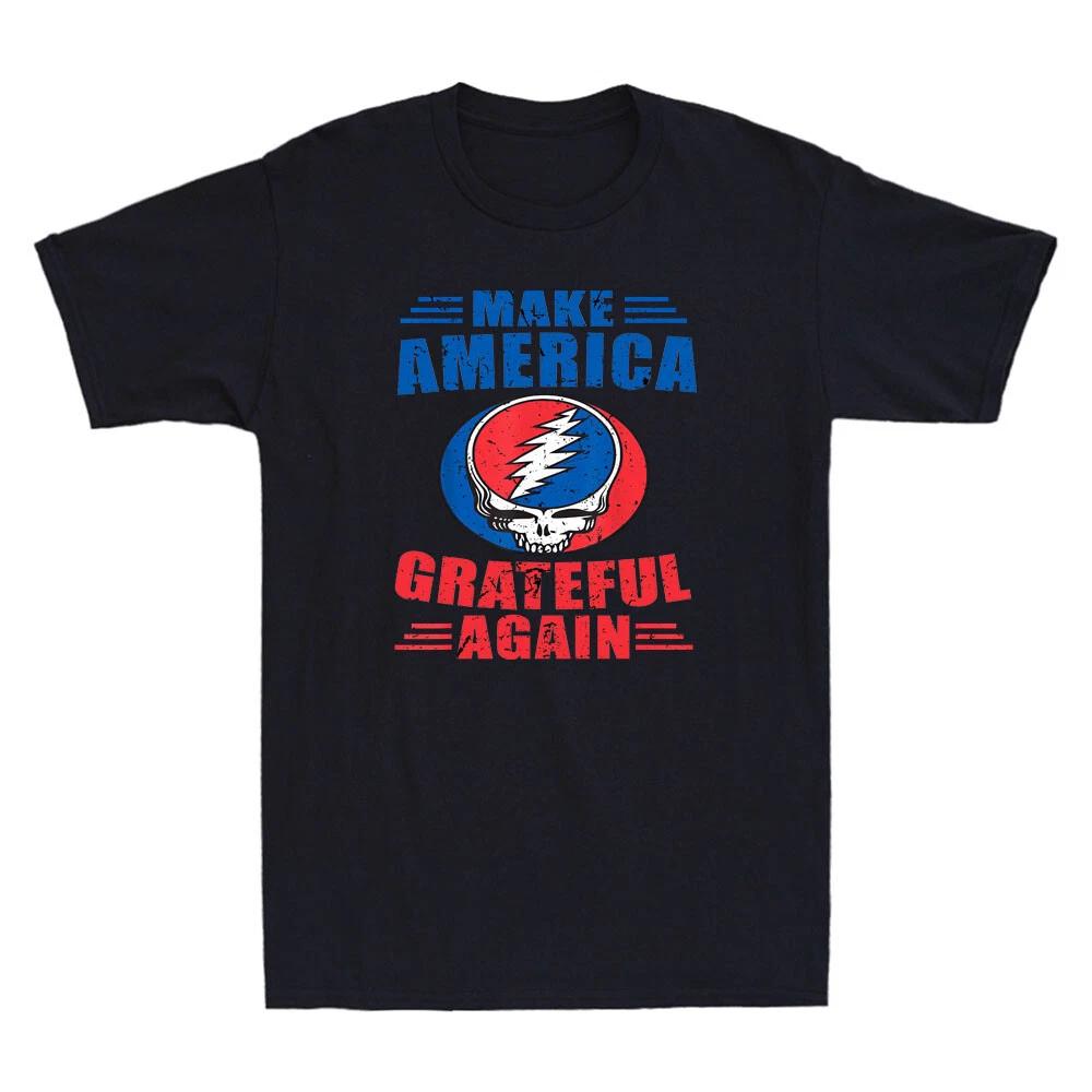Make America Grateful Again Funny Political Quote Sayings Vintage Men s T-Shirt XL