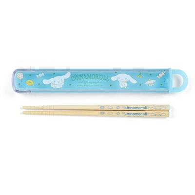 Chopsticks Case Set for with Name Made In Cinnamoroll 879312 & Children, Antibacterial, Stickers, Japan, Character,