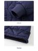 Men's Lambswool Cotton Jacket Liner - Warm, Thickened, Close-Fitting for Autumn/Winter