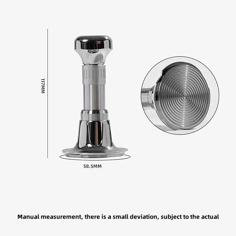 

51/53/58mm Coffee Tampers Stainless Steel Rebound Constant Force Impact Tamper Threaded Bottom Espresso Tool Barista Accessories