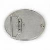 Oval Antique Tin Belt Buckle for Men's Western Cowboy Jeans - Retro Casual Fashion Alloy Design