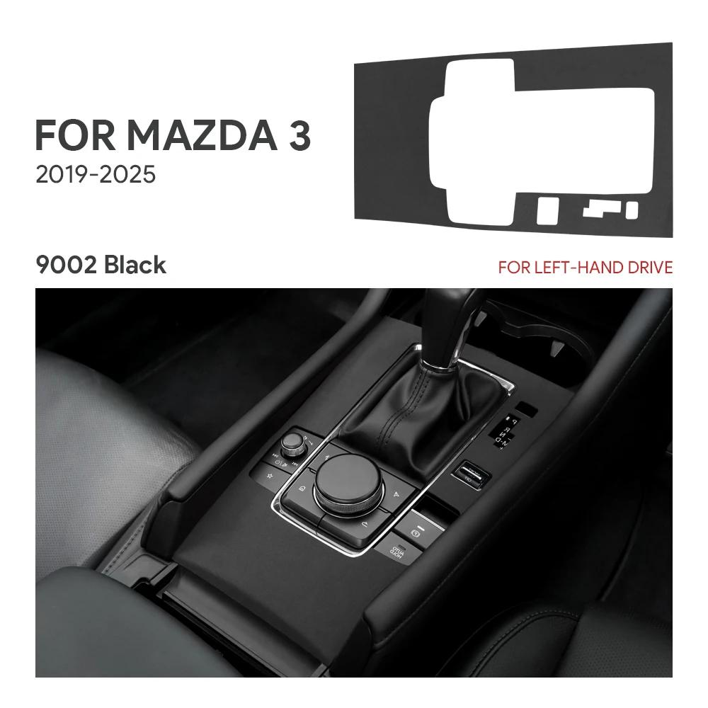 Oberer Wildleder-Zieraufkleber für Mazda 3 Axela BP      2024 2025 Auto Automatikschaltpanel mit Sportknopf