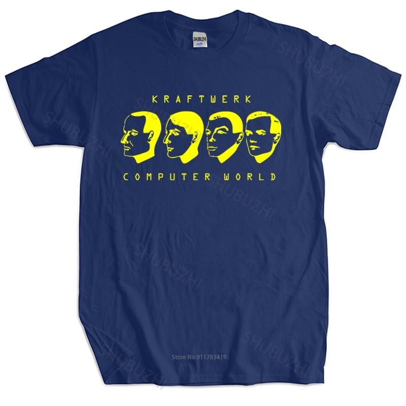 Nuova maglietta alla moda cotone t-shirt Computer World T-Shirt cotone Kraftwerk Autobahn The Model Magliette Marca Cotone T-Shirt