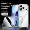 Apple iPhone 17 Pro Max Transparent Magnetic Case with Rotating Stand - Crystal Shine SLD